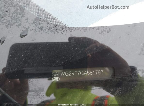 SALWG2VF7GA581797 2016 LAND ROVER RANGE ROVER SPORT Белый 