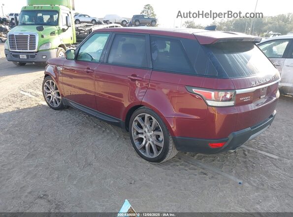 SALWR2FV3HA683325 2017 LAND ROVER RANGE ROVER SPORT Burgundy უკანა მარცხენა