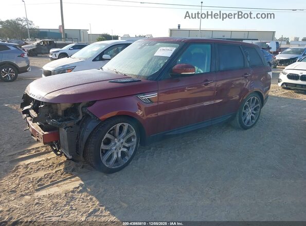 SALWR2FV3HA683325 2017 LAND ROVER RANGE ROVER SPORT Burgundy წინა მარცხენა ხედი სამი მეოთხედიდან