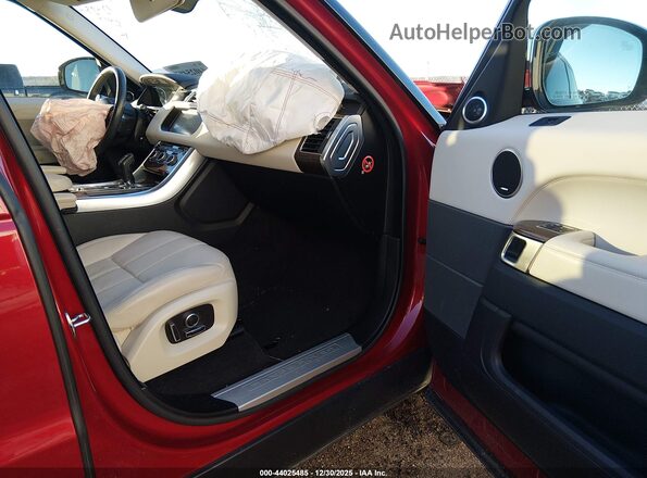 SALWR2FVXHA136262 2017 LAND ROVER RANGE ROVER SPORT Red Вид салону спереду