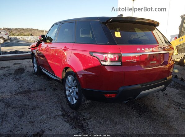 SALWR2FVXHA136262 2017 LAND ROVER RANGE ROVER SPORT Red Задня ліва чверть
