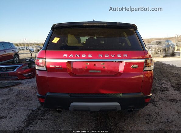 SALWR2FVXHA136262 2017 LAND ROVER RANGE ROVER SPORT Red 