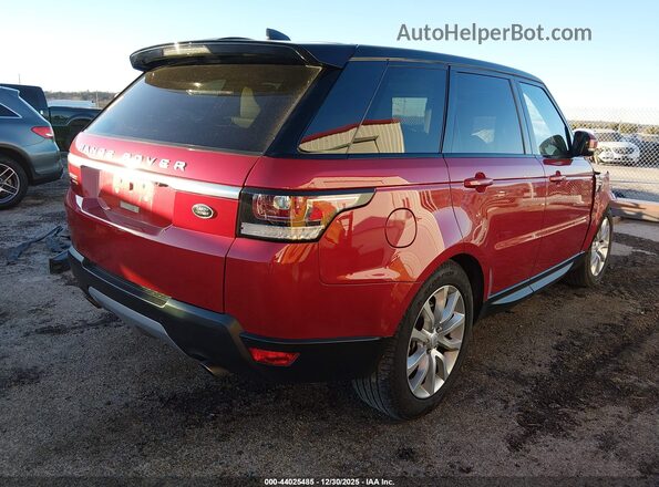 SALWR2FVXHA136262 2017 LAND ROVER RANGE ROVER SPORT Red Задня права чверть