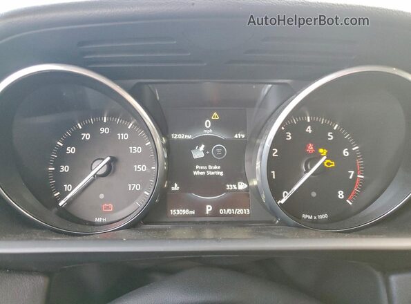 SALWR2PF0GA657657 2016 LAND ROVER RANGE White Instrument cluster view