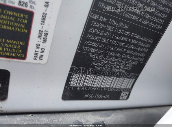SALWR2RK2JA186497 2018 LAND ROVER RANGE ROVER SPORT Gray Շարժիչի բաժամունքի տեսք