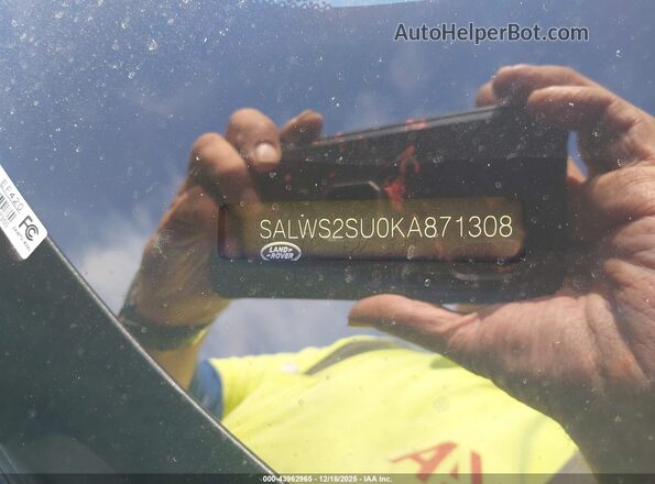 SALWS2SU0KA871308 2019 LAND ROVER RANGE ROVER SPORT Gray Вид підкапотного простору