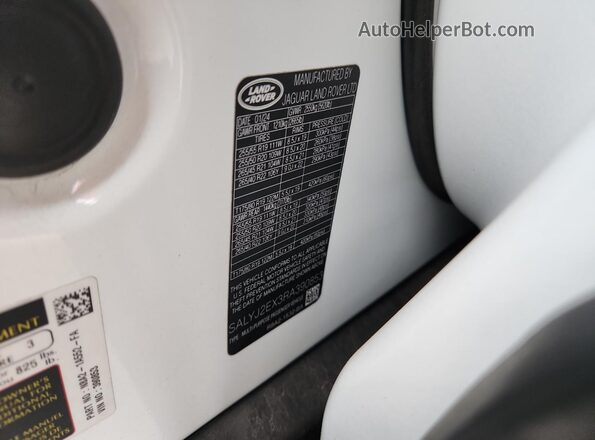 SALYJ2EX3RA390853 2024 LAND ROVER RANGE White VIN կոդի պիտակի տեսք