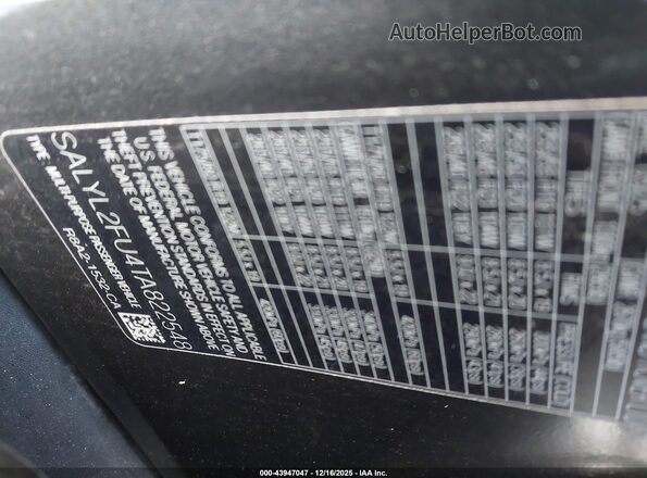 SALYL2FU4TA822548 2026 LAND ROVER RANGE ROVER VELAR Серый Вид подкапотного пространства