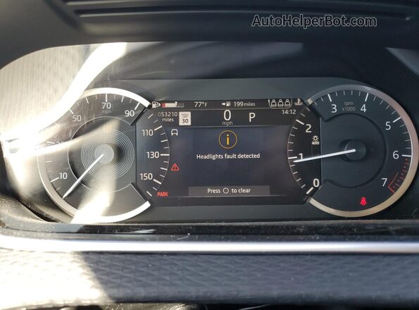 SALZJ2FX4MH138323 2021 LAND ROVER RANGE White Вид щитка приладів