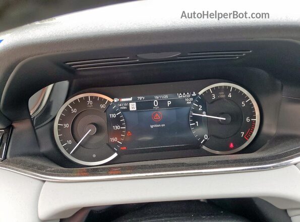 SALZL2FX7PH231495 2023 LAND ROVER RANGE White ხელსაწყოთა პანელის ხედი