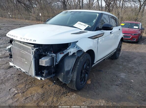 SALZT2FX7NH173384 2022 LAND ROVER RANGE ROVER EVOQUE White Առջևի ձախ երեք քառորդ տեսարան