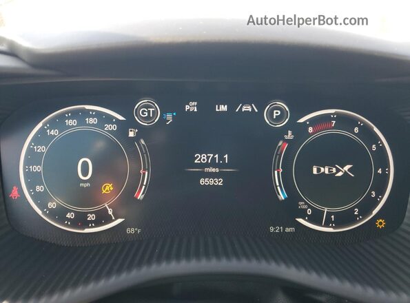 SCFVUJAW7MTV00861 2021 ASTON MARTIN DBX Черный 