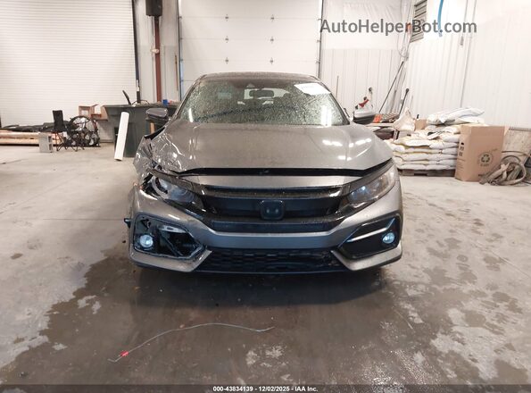SHHFK7H61MU222056 2021 HONDA CIVIC Gray Вид щитка приладів