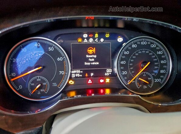 SJAAC2ZV4JC017780 2018 BENTLEY BENTAYGA Белый Вид щитка приборов