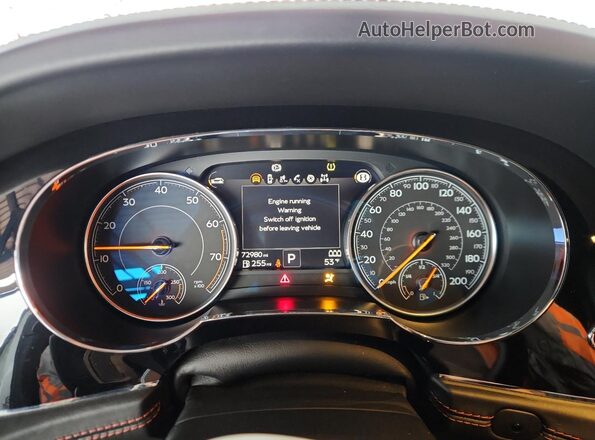 SJAAC2ZV8HC014147 2017 BENTLEY BENTAYGA Белый Вид щитка приборов