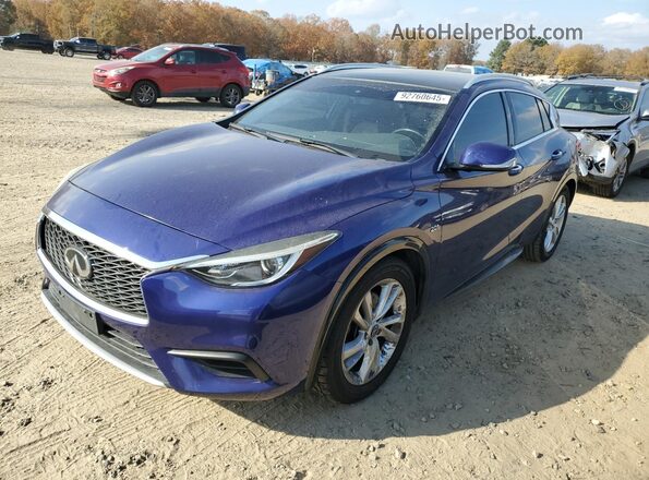 SJKCH5CP4KA008530 2019 INFINITI QX30 Blue Rear left