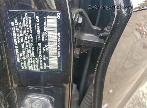 SJKCH5CP9KA009236 2019 INFINITI QX30 Black Սալոնի 360 աստիճան տեսք