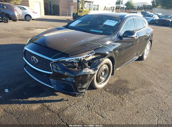 SJKCH5CPXKA010346 2019 INFINITI QX30 Black Առջևի ձախ երեք քառորդ տեսարան