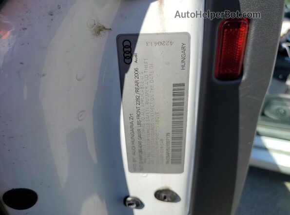 TRUC5AFV9J1007179 2018 AUDI TT White ძრავის განყოფილების ხედი