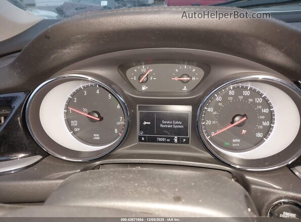 W04GL6SX5K1025468 2019 BUICK REGAL White Widok tylnych siedzeń
