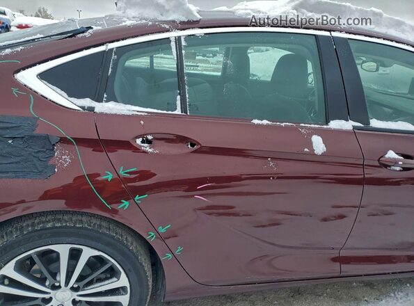 W04GP6SX1L1017146 2020 BUICK REGAL Burgundy Հետևի նստատեղերի տեսք