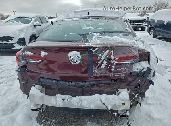 W04GP6SX1L1017146 2020 BUICK REGAL Burgundy Հետևի տեսք