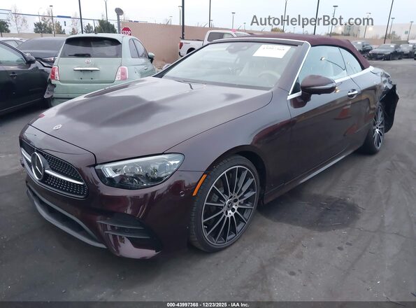 W1K1K5JB3PF207751 2023 MERCEDES-BENZ E-CLASS Burgundy Առջևի ձախ երեք քառորդ տեսարան