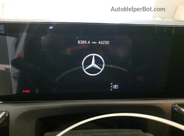 W1K3G4EB3MJ304360 2021 MERCEDES-BENZ A White Вид щитка приладів