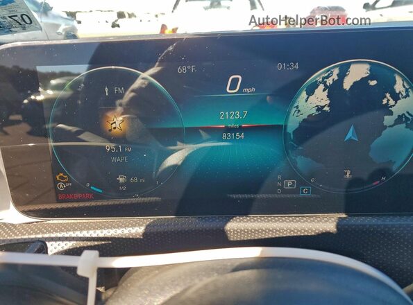 W1K3G4EB4NJ331844 2022 MERCEDES-BENZ A Black Вид щитка приладів