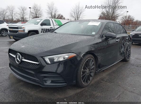 W1K3G4EB7MJ284985 2021 MERCEDES-BENZ A 220 Black Առջևի ձախ երեք քառորդ տեսարան