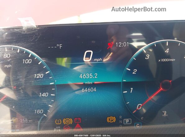 W1K3G4EB8MJ279889 2021 MERCEDES-BENZ A 220 Red უკანა სავარძლების ხედი