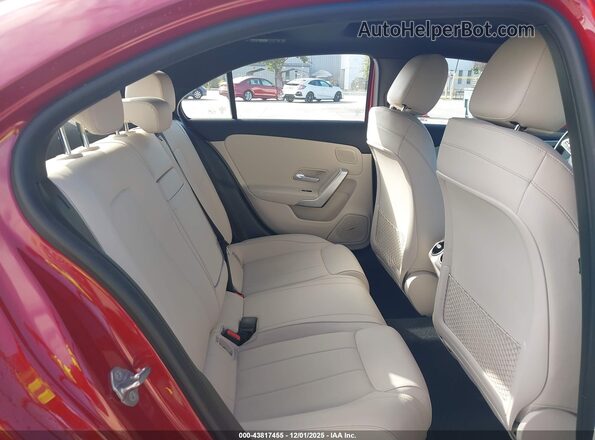 W1K3G4EB8MJ279889 2021 MERCEDES-BENZ A 220 Red VIN კოდის სტიკერის ხედი