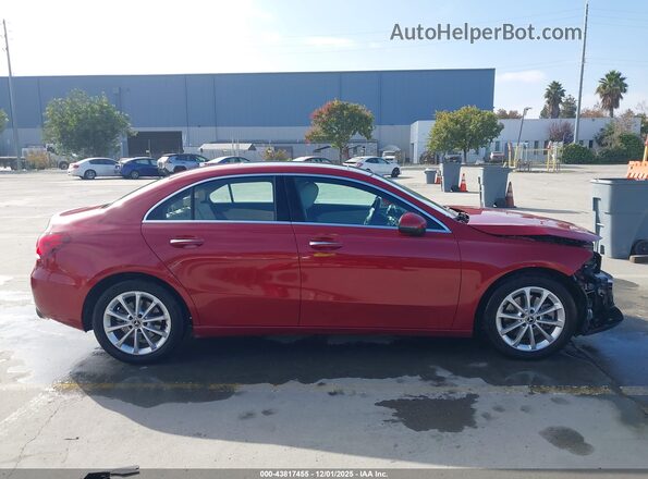 W1K3G4EB8MJ279889 2021 MERCEDES-BENZ A 220 Red სალონის 360-გრადუსიანი ხედი