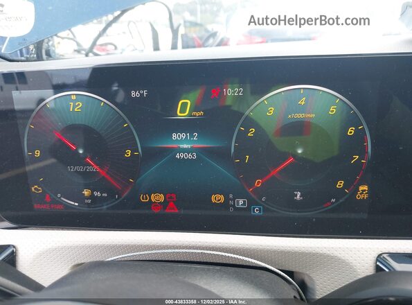 W1K3G4EBXMJ319759 2021 MERCEDES-BENZ A 220 Синий Вид задних сидений