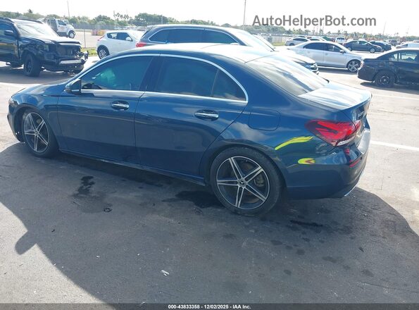 W1K3G4EBXMJ319759 2021 MERCEDES-BENZ A 220 Синий Задняя левая четверть