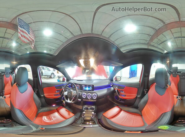 W1K3G4FB2LW044338 2020 MERCEDES-BENZ A Red Вид наклейки з VIN-кодом