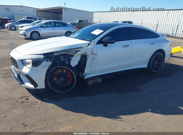 W1K7X8JB3MA043097 2021 MERCEDES-BENZ AMG GT 63 4-DOOR COUPE White წინა მარცხენა ხედი სამი მეოთხედიდან