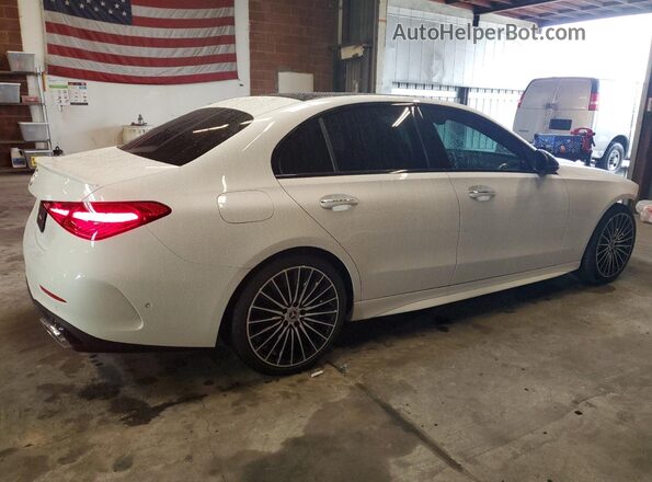 W1KAF4GBXPR140019 2023 MERCEDES-BENZ C White Задня права чверть