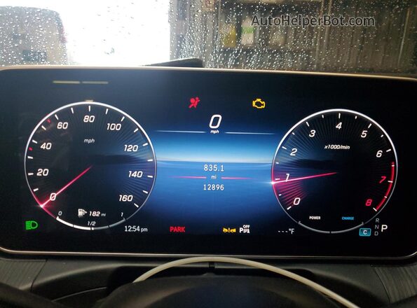 W1KAF4GBXPR140019 2023 MERCEDES-BENZ C White Вид щитка приладів