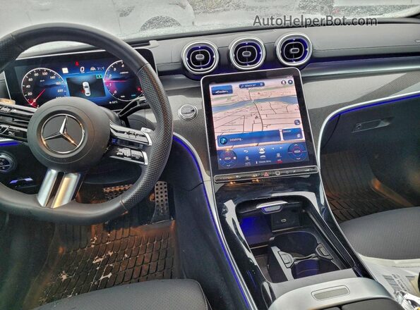 W1KAF4HB3PR143570 2023 MERCEDES-BENZ C White Instrument cluster view