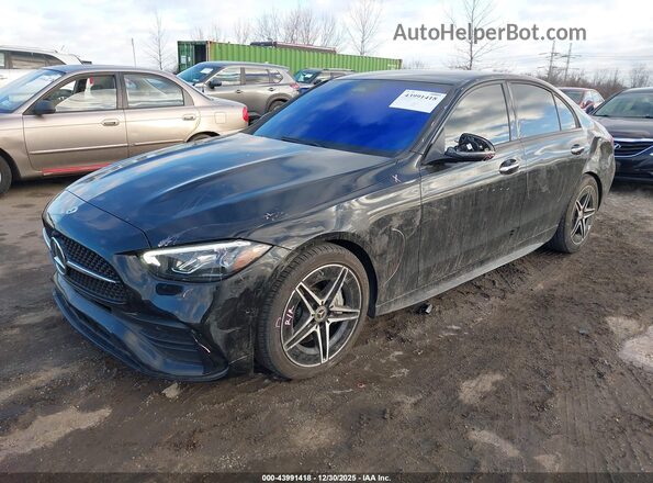 W1KAF4HB6PR076981 2023 MERCEDES-BENZ C-CLASS Черный Передняя левая четверть