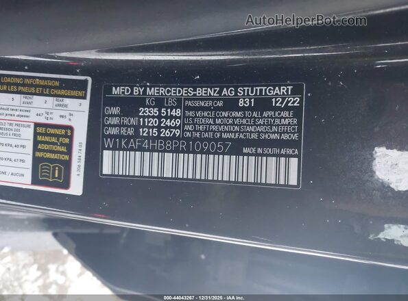W1KAF4HB8PR109057 2023 MERCEDES-BENZ C-CLASS Silver Շարժիչի բաժամունքի տեսք