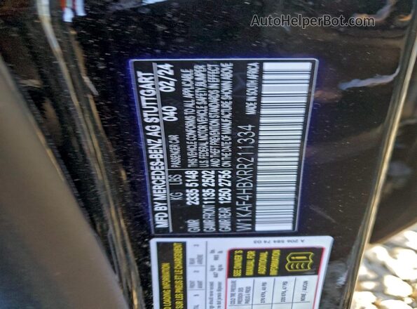 W1KAF4HBXRR211334 2024 MERCEDES-BENZ C Black 