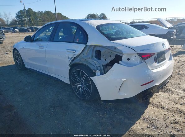 W1KAF8HB3RR201932 2024 MERCEDES-BENZ AMG C 43 White Trasero izquierdo