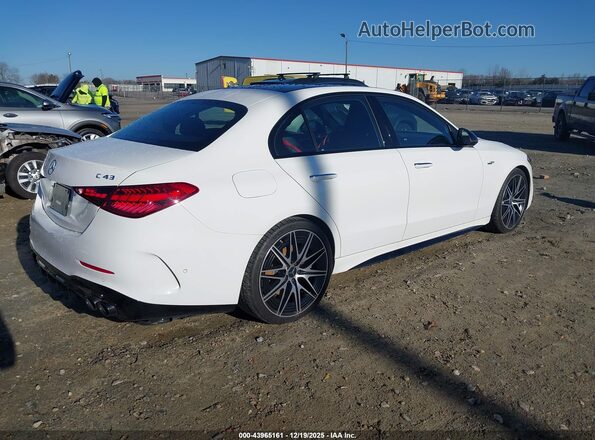 W1KAF8HB3RR201932 2024 MERCEDES-BENZ AMG C 43 White Trasero derecho