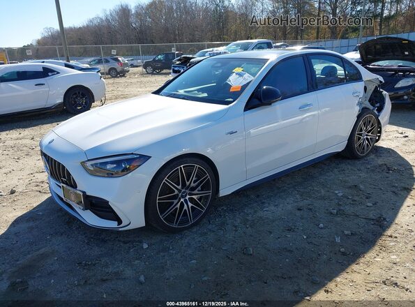 W1KAF8HB3RR201932 2024 MERCEDES-BENZ AMG C 43 White Vista tres cuartos delantera izquierda