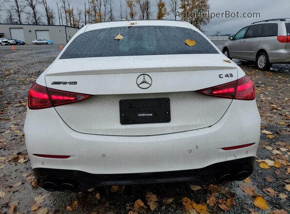 W1KAF8HB5PR122906 2023 MERCEDES-BENZ C White Հետևի տեսք