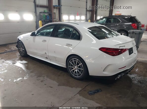 W1KAF8HB9SR283476 2025 MERCEDES-BENZ AMG C 43 White 