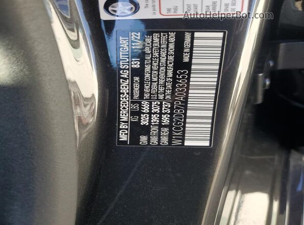 W1KCG2DB7PA033653 2023 MERCEDES-BENZ EQS Black VIN sticker view