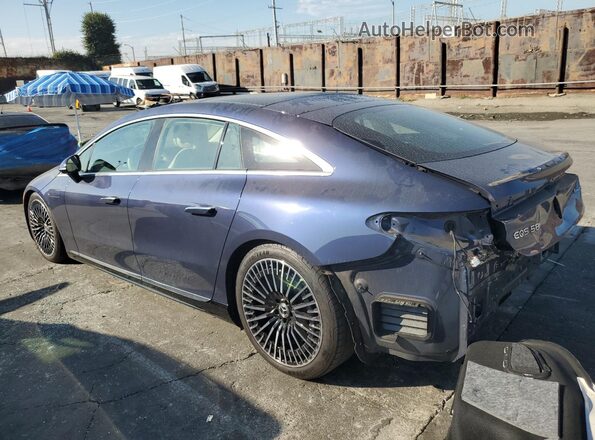 W1KCG4EB3NA010538 2022 MERCEDES-BENZ EQS Blue Հետևի ձախ